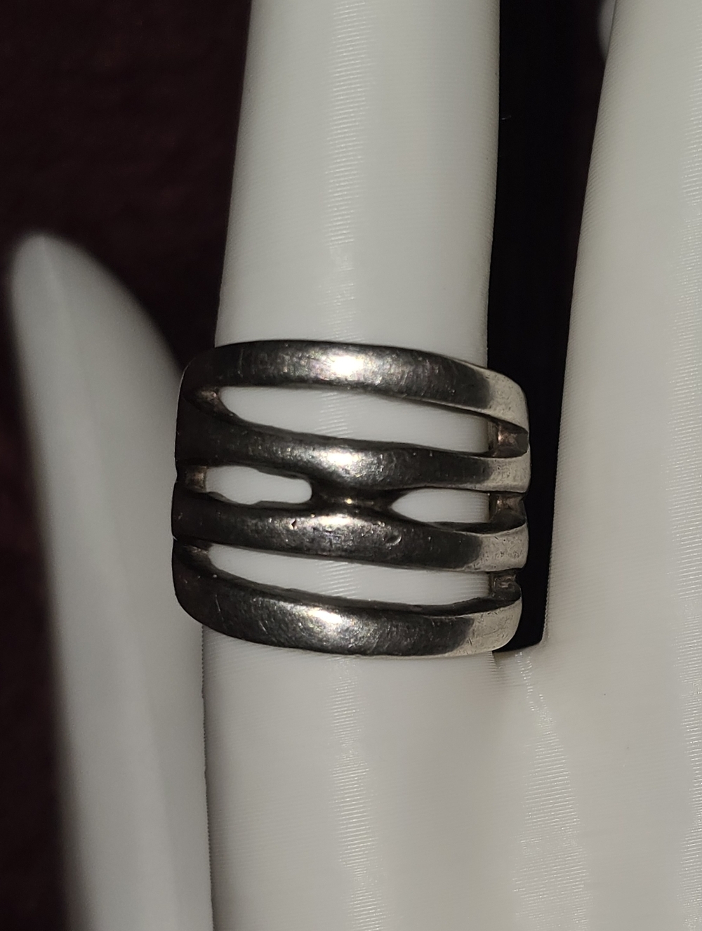 Vintage Taxco unisex ring #942. Size 8 Stamped TF-55 Mexico